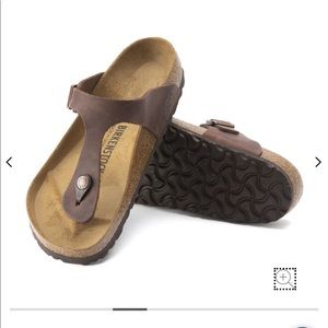 Gizah oil leathered Habana Birkenstock sandal. Lightly worn
